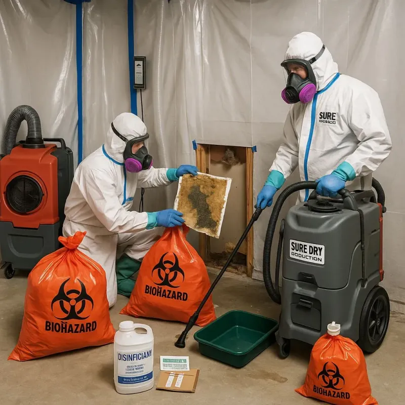 Contaminated Water Handling Protocols process in El Cerrito Corona, CA