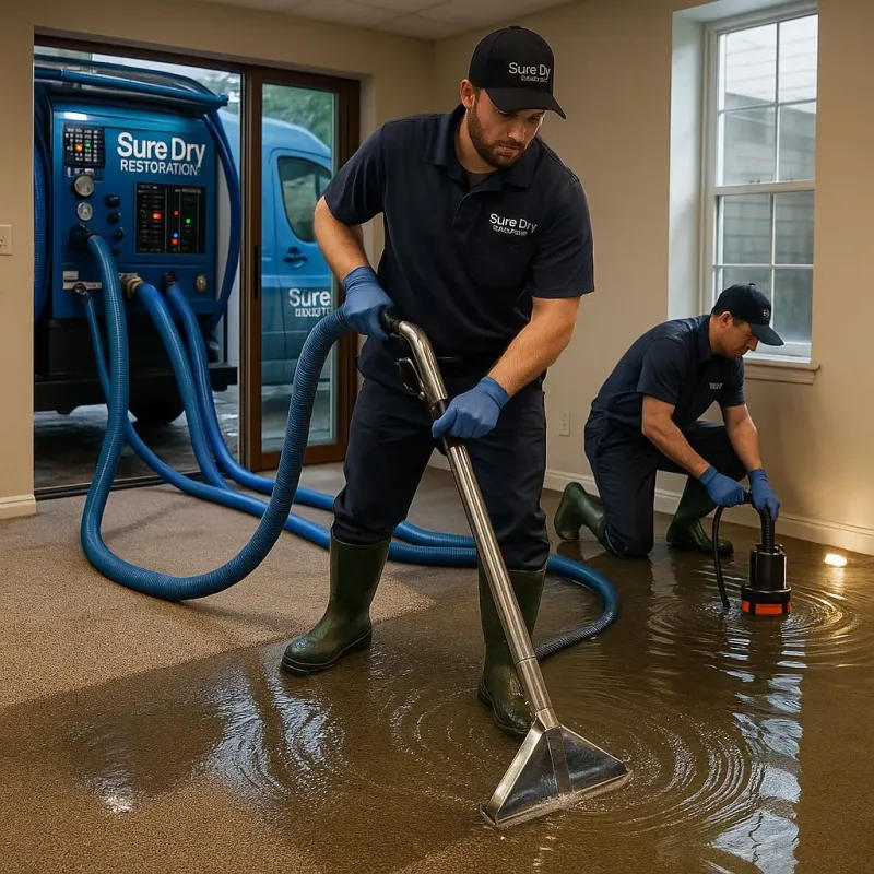 Water Extraction and Removal process in El Cerrito Corona, CA